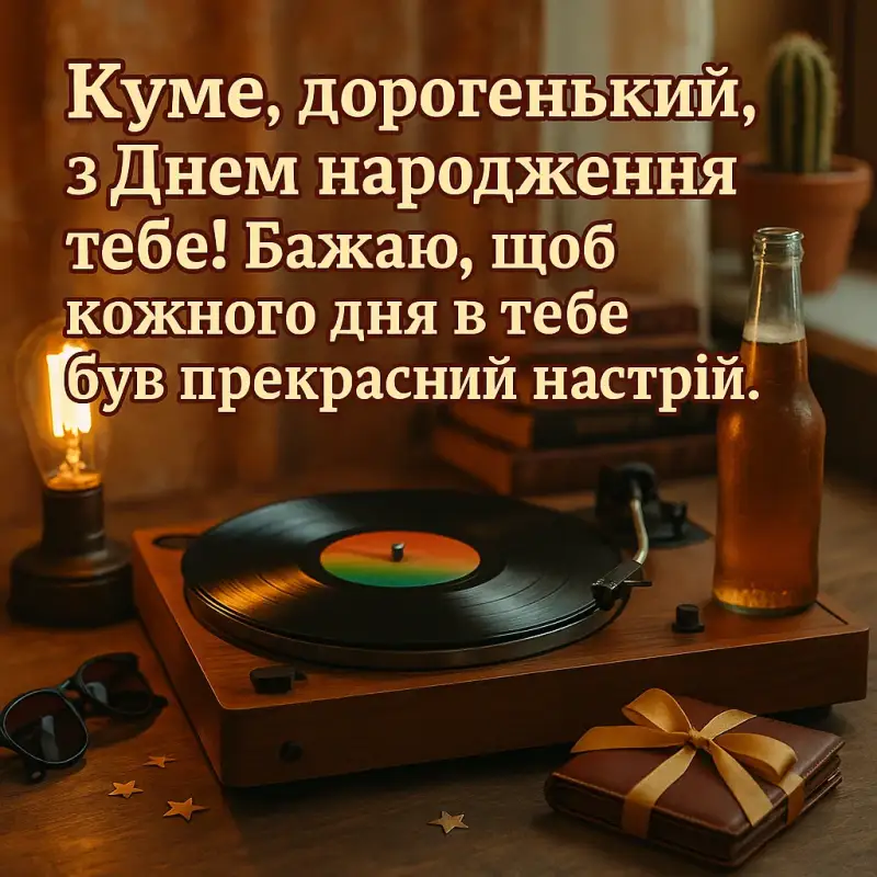 Дружні привітання з днем народження кума