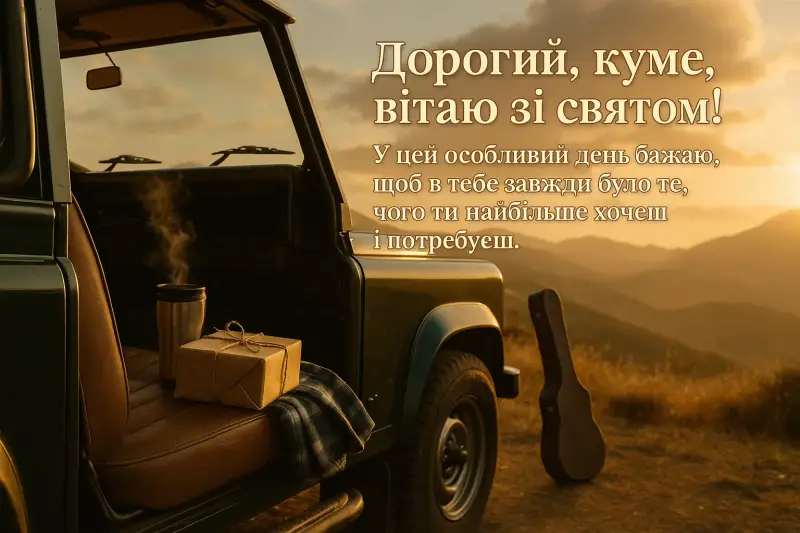 Дружні привітання з днем народження кума