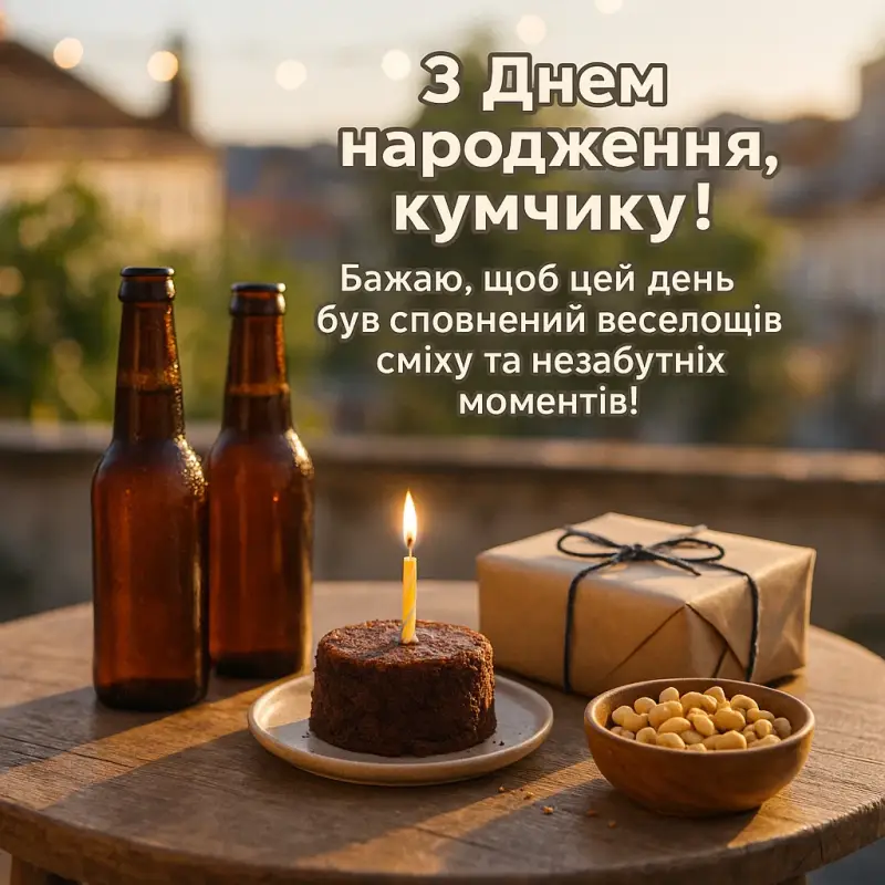 Дружні привітання з днем народження кума