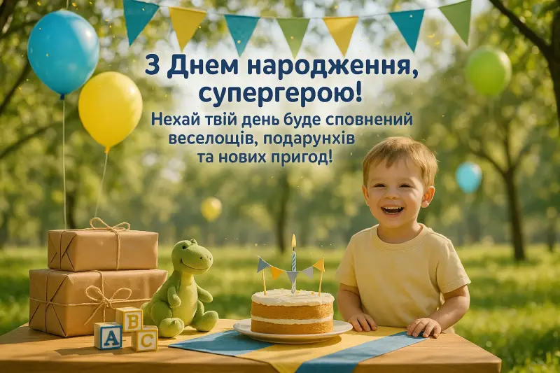 Привітання для хлопчика