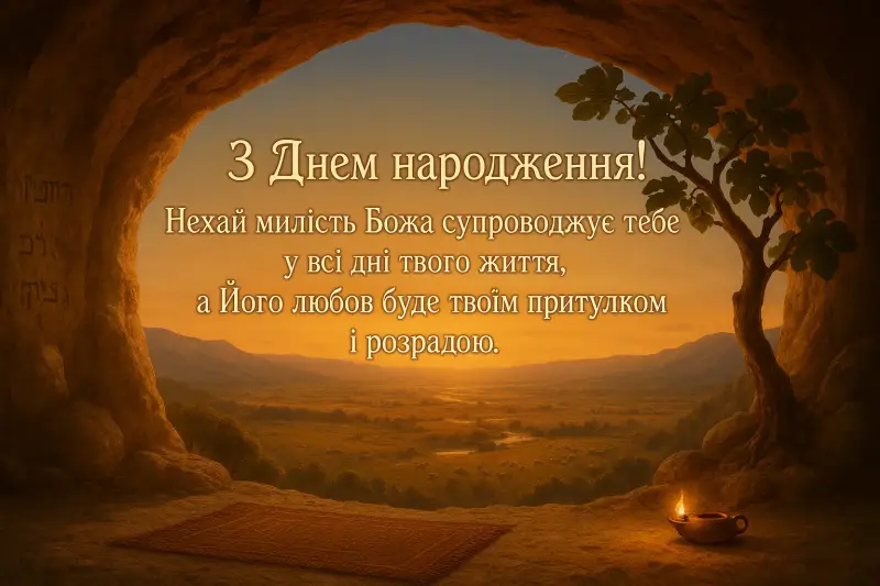 Біблійні привітання з днем народження