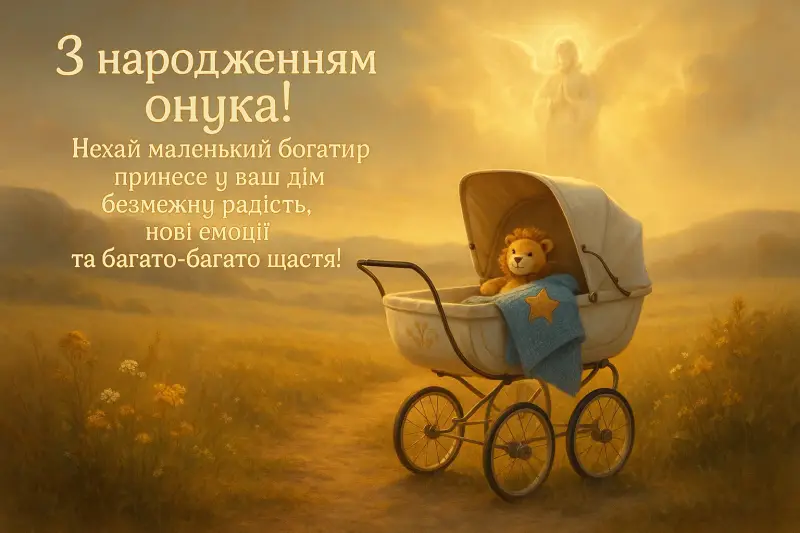 Привітання для дідуся і бабусі з народженням онука
