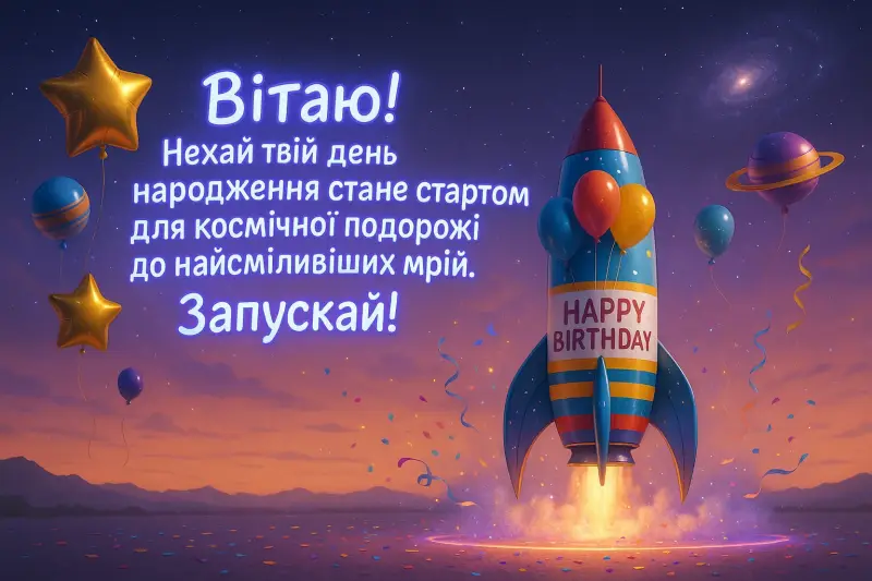 Привітання з днем народження