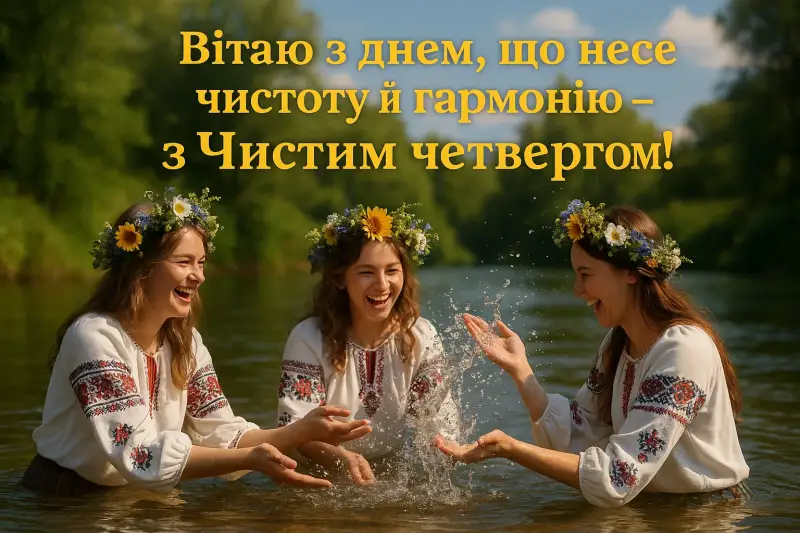 Листівки та привітання з чистим четвергом