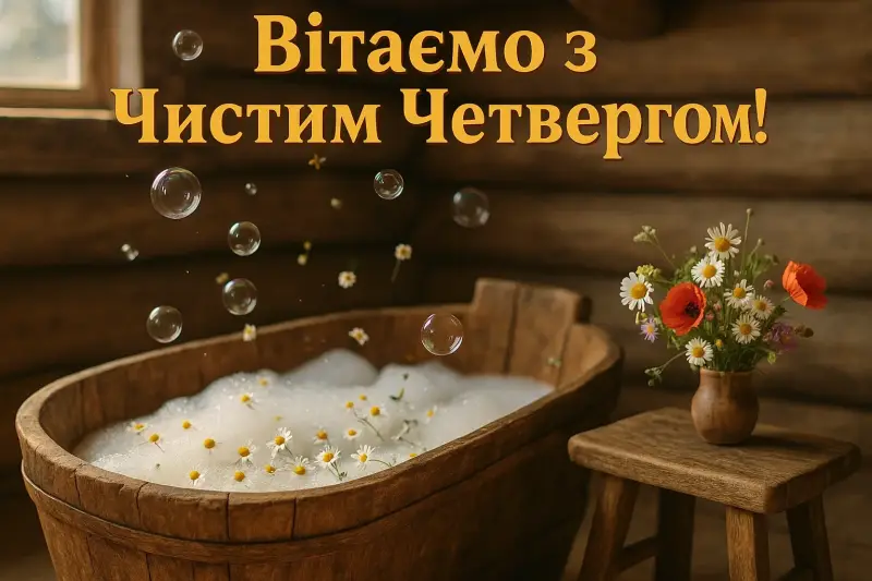 Листівки та привітання з чистим четвергом