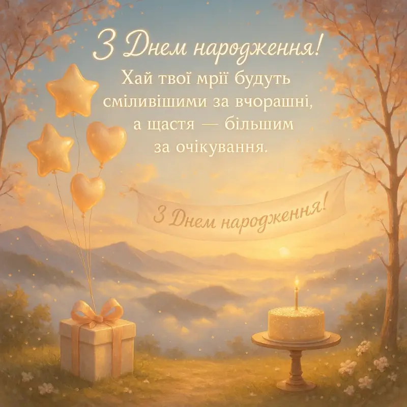 Привітання з днем народження
