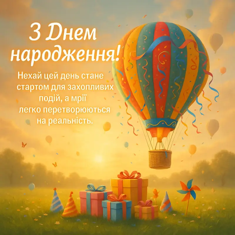 Привітання з днем народження