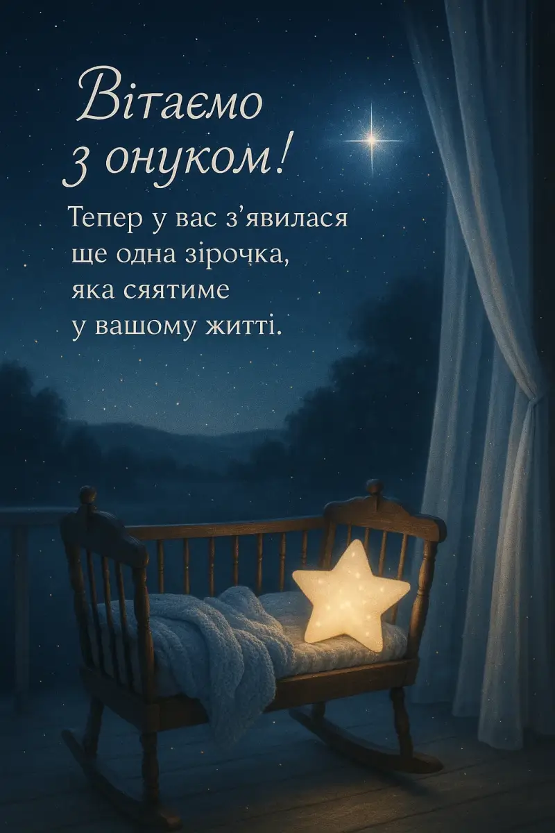 Привітання для дідуся і бабусі з народженням онука